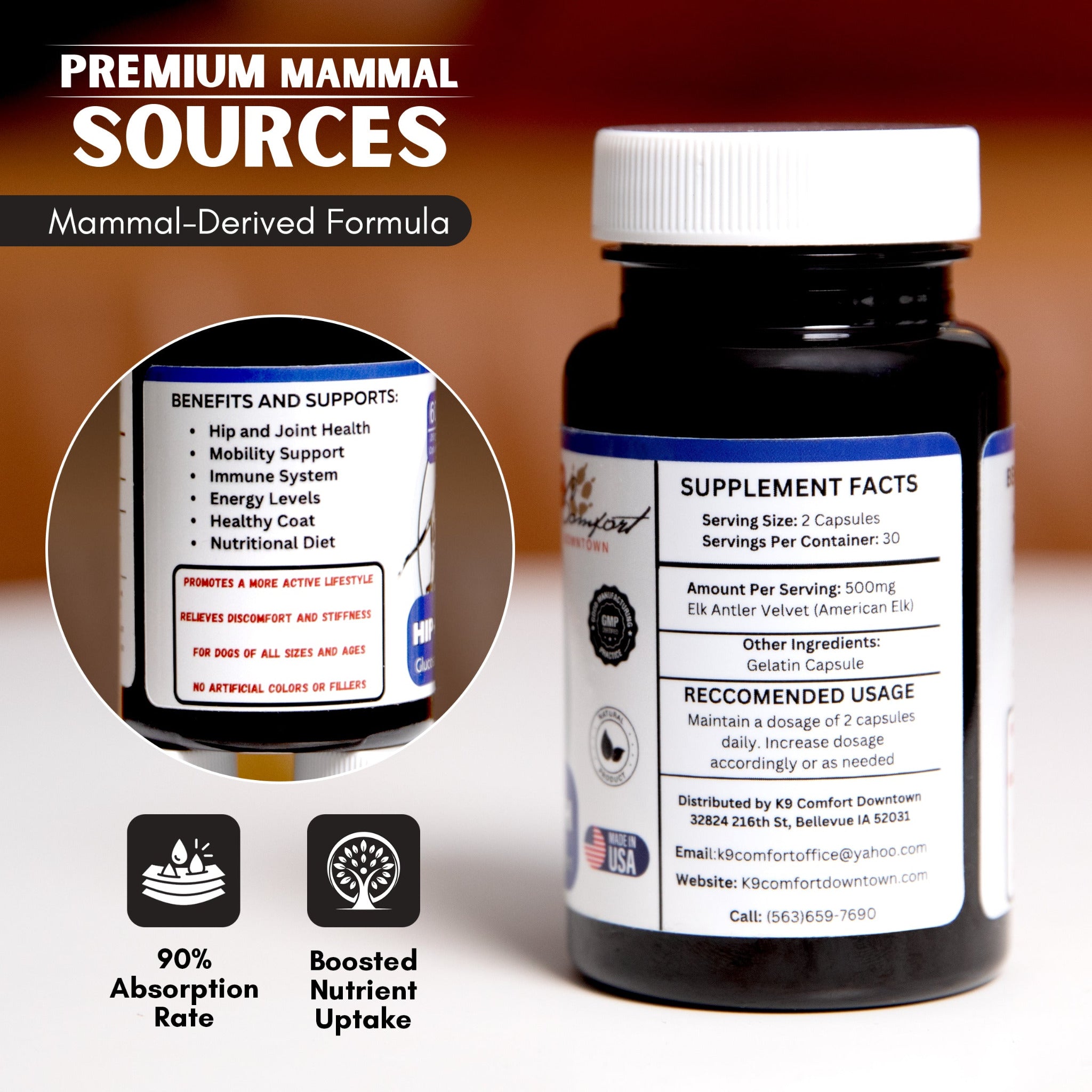 Hip & Joint Health - 2 PACK! - K9 Comfort Downtown 